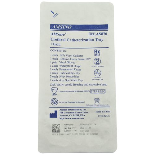 AMSure Urethral Intermittent Catheter Tray Kit