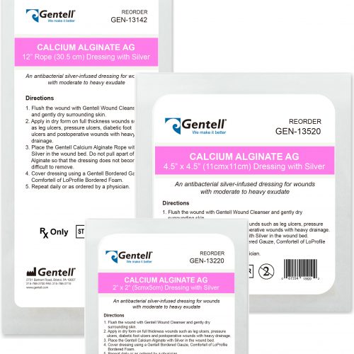 Gentell Calcium Alginate Dressing with Silver