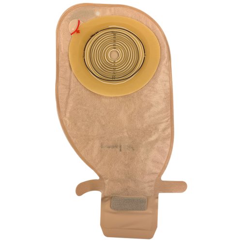 Assura Flat MAXI Cut-to-Fit One-Piece Drainable Pouch with Filter, Velcro Closure, and WIDE Outlet