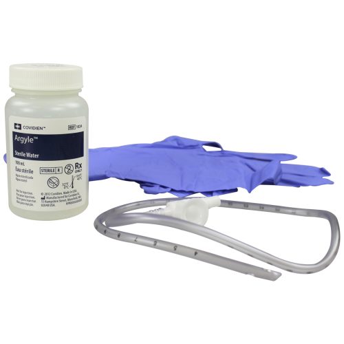Argyle Graduated Suction Catheter Trays with Sterile Water
