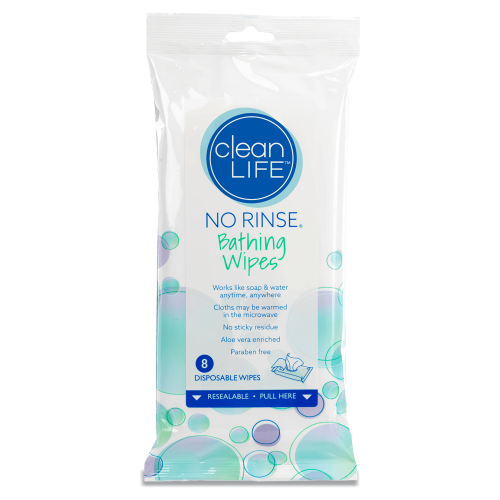 CleanLife No Rinse Bathing Wipes