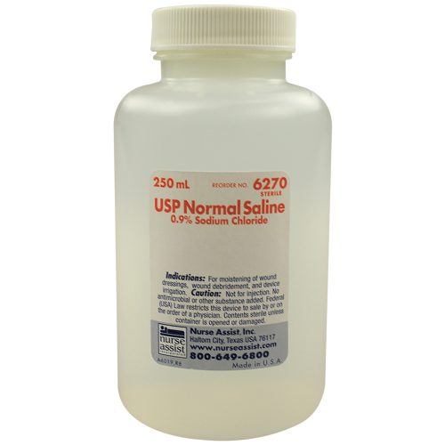 Nurse Assist USP Normal Saline 0.9% Screw Top