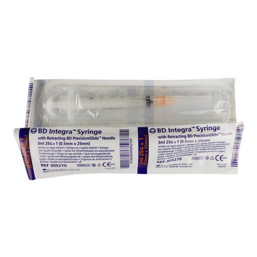 BD Integra 3 mL Syringe with Detachable Needle