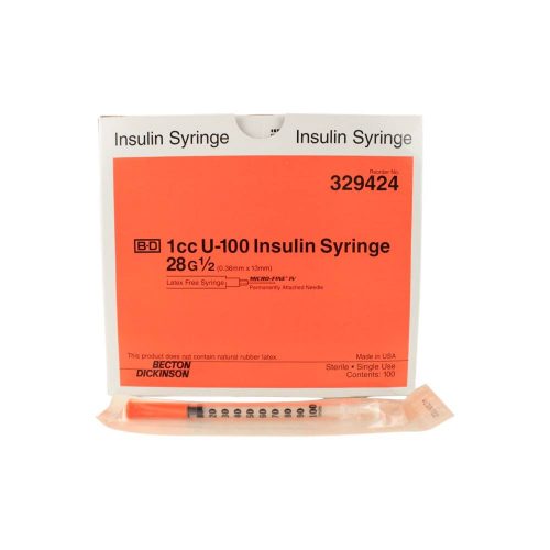BD Insulin Syringe with Permanently Attached Micro-Fine IV Needle
