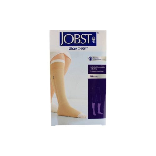 Jobst UlcerCare Knee High Stocking with 2 Liners, Right Side Zipper