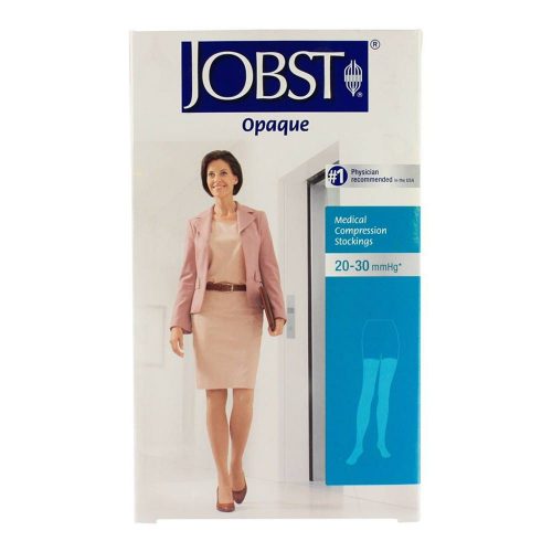 Jobst Opaque Thigh High Stockings with Silicone Dot Band