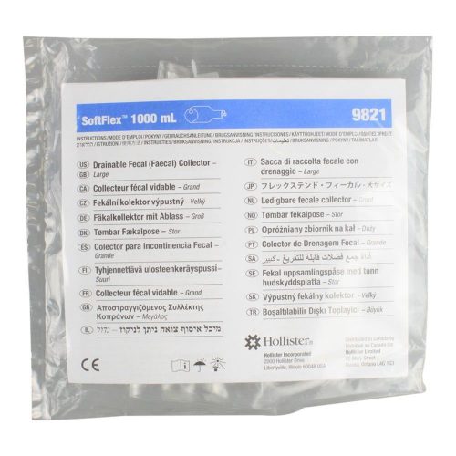 Hollister Fecal Collector with SoftFlex Barrier