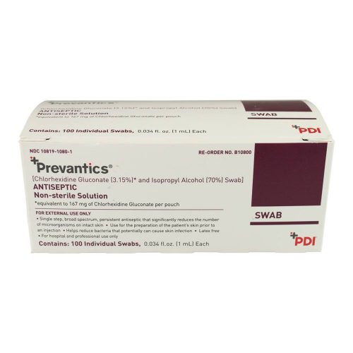 Prevantics Chlorhexidine Gluconate Swab