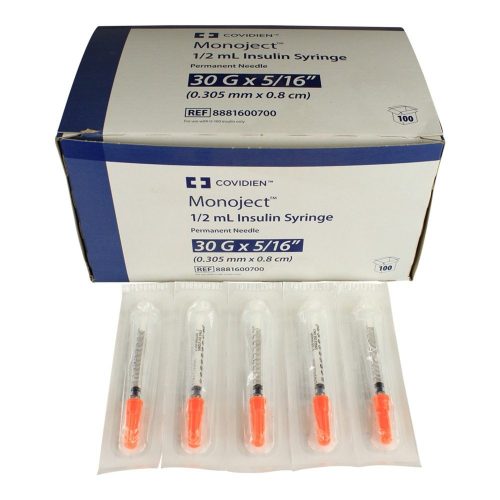 Monoject SoftPack Insulin Syringes with Needle