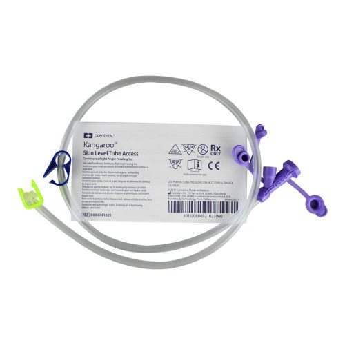 Kangaroo Skin Level Tube Access Continuous Right Angle Feeding Set