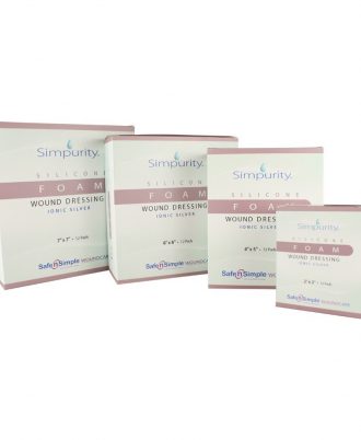 Simpurity Silver Silicone Foam Dressing
