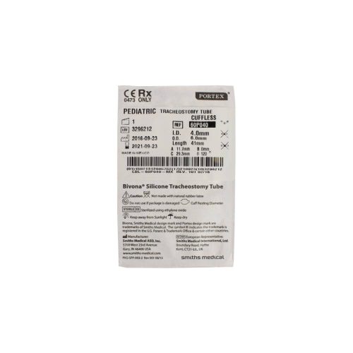 Bivona Uncuffed Pediatric Tracheostomy Tubes