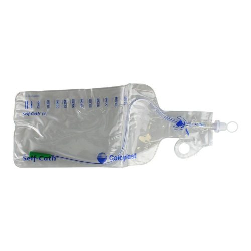 Self-Cath Closed System Olive Tip Coude With Guide Stripe