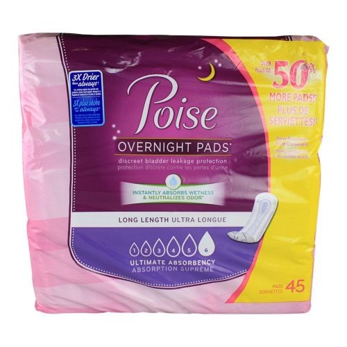 Poise Overnight Pads Ultimate Absorbency