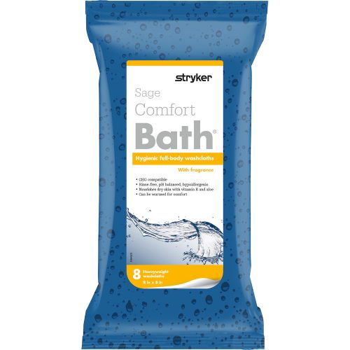 Stryker Sage Comfort Bath Washcloths with Fragrance - Pack of 8
