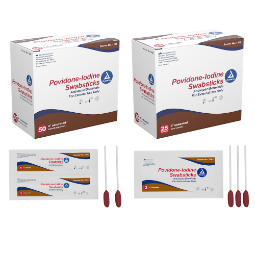 Dynarex Povidone-Iodine Swabsticks