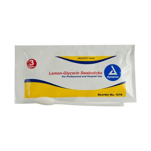 Dynarex Lemon-Glycerin Swabsticks
