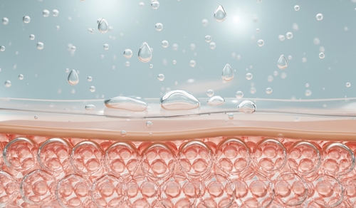 skin being moisturized