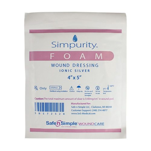 Simpurity Silver Foam Dressings