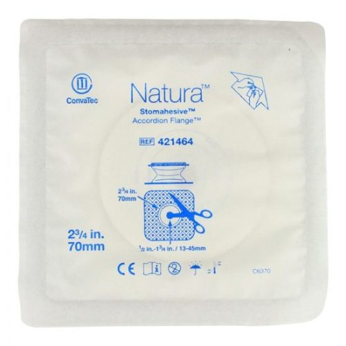 Natura Stomahesive Cut-To-Fit Skin Barrier with Accordion Flange - Flat