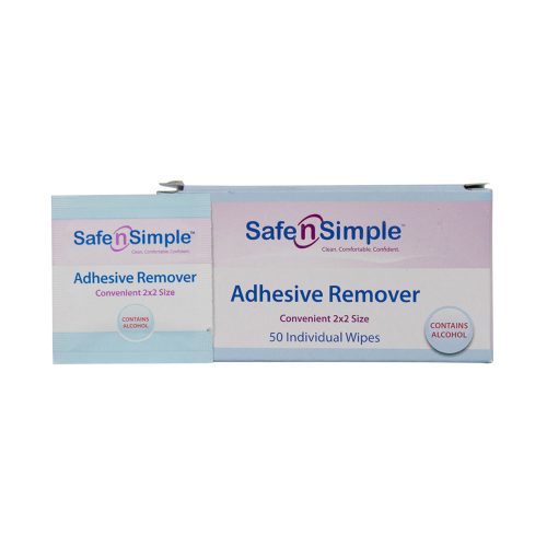 Safe n Simple Adhesive Remover Wipes - 2"x2"