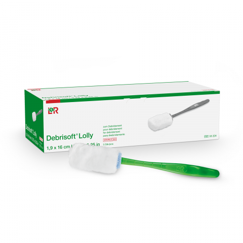 Debrisoft Lolly for Wound Debridement