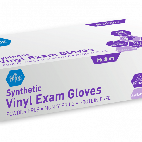 MedPride Synthetic Vinyl Exam Gloves
