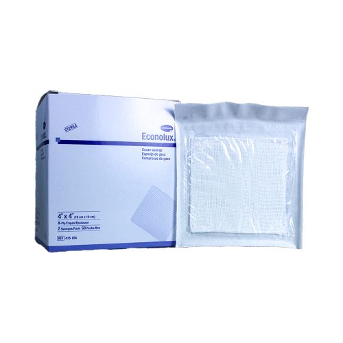 Econolux Latex-Free Woven Gauze Sponges, Sterile