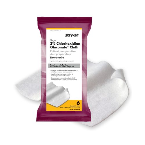 Sage Skin Prep Wipe 2% Strength CHG