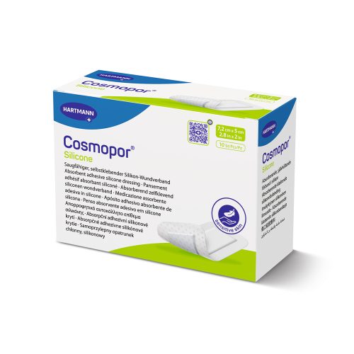 Cosmopor Absorbent Island Dressing with Silicone Adhesive