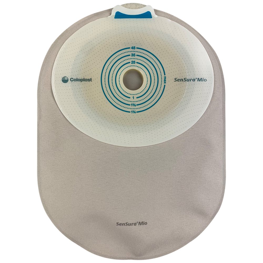 SenSura Mio MIDI Flat Cut-to-Fit One-Piece Closed Pouch with Filter