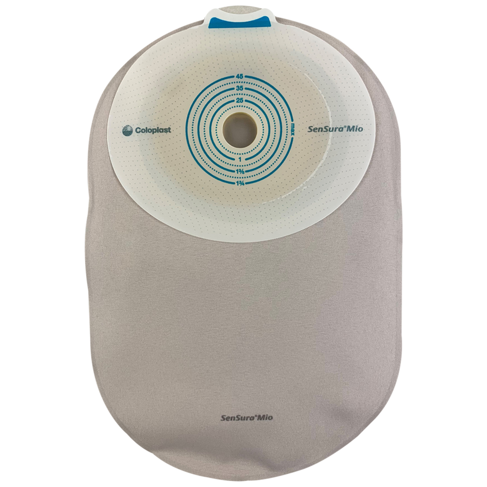 SenSura Mio MAXI Flat Cut-to-Fit One-Piece Closed Pouch with Filter