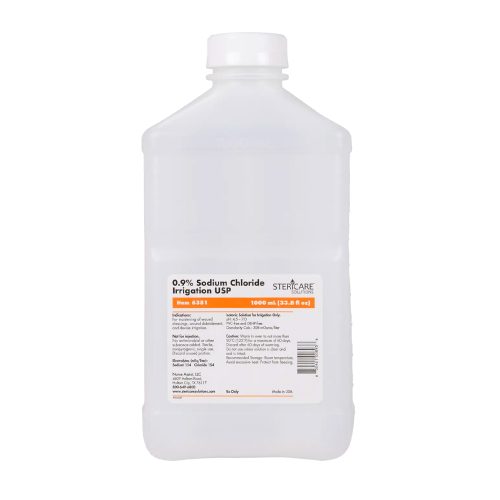 Nurse Assist 0.9% Sodium Chloride Irrigation USP in Plastic Pour Bottle